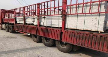 襄阳 白麻荔枝面外墙干挂，工厂装车日常