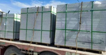 襄阳 芝麻白花岗岩地铺石装车日常