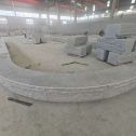 襄阳 芝麻白异形坐凳，自然面光面弧形加工