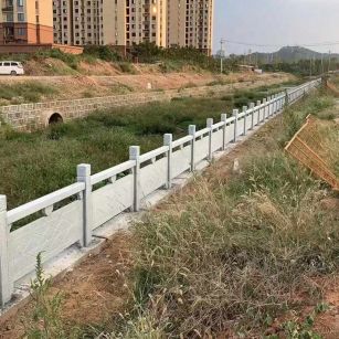 襄阳 白麻河道栏杆效果展示图