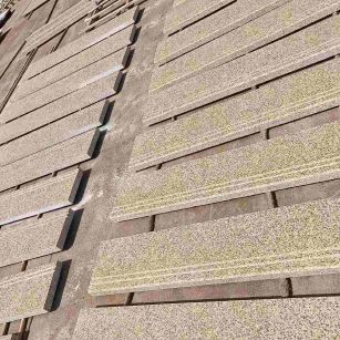 襄阳 黄金麻花岗岩光面楼梯踏步