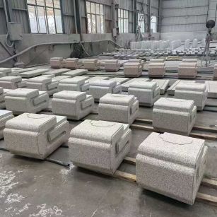 襄阳 白麻花岗岩异形加工-石凳，坐凳