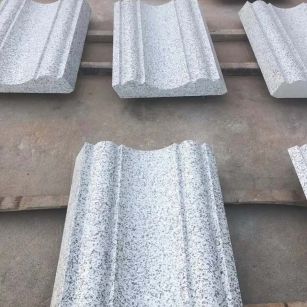 襄阳 白麻花岗岩光面别墅线条