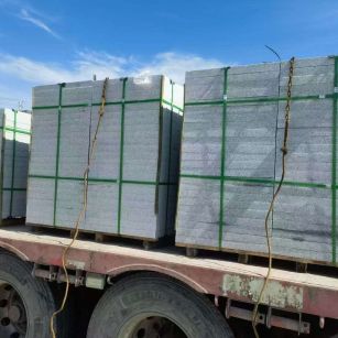 襄阳 芝麻白花岗岩地铺石装车日常