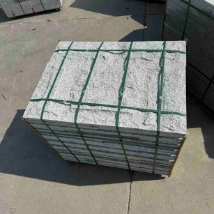 襄阳 白麻花岗岩石材自然面蘑菇石成品