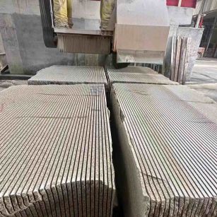 襄阳 车间生产日常，黄金麻白麻花岗岩