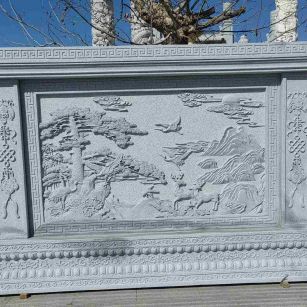 襄阳 芝麻白大型照壁，屏风，影壁