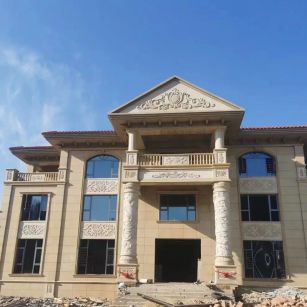 襄阳 黄金麻花岗岩别墅外墙干挂