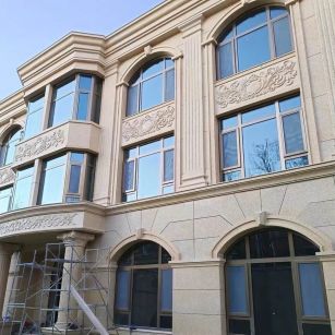 襄阳 黄金麻花岗岩别墅外墙干挂