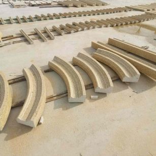 襄阳 黄金麻花岗岩别墅线条