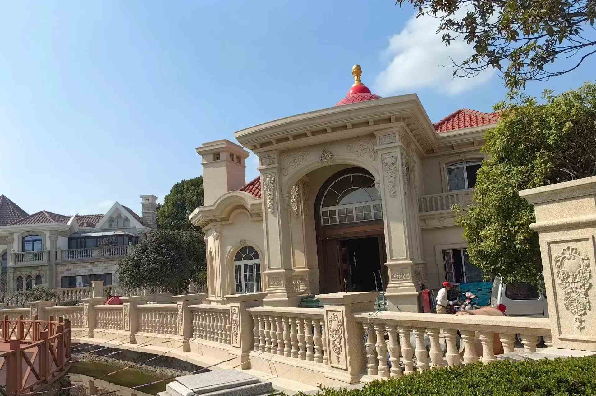 襄阳 黄金麻花岗岩欧式别墅