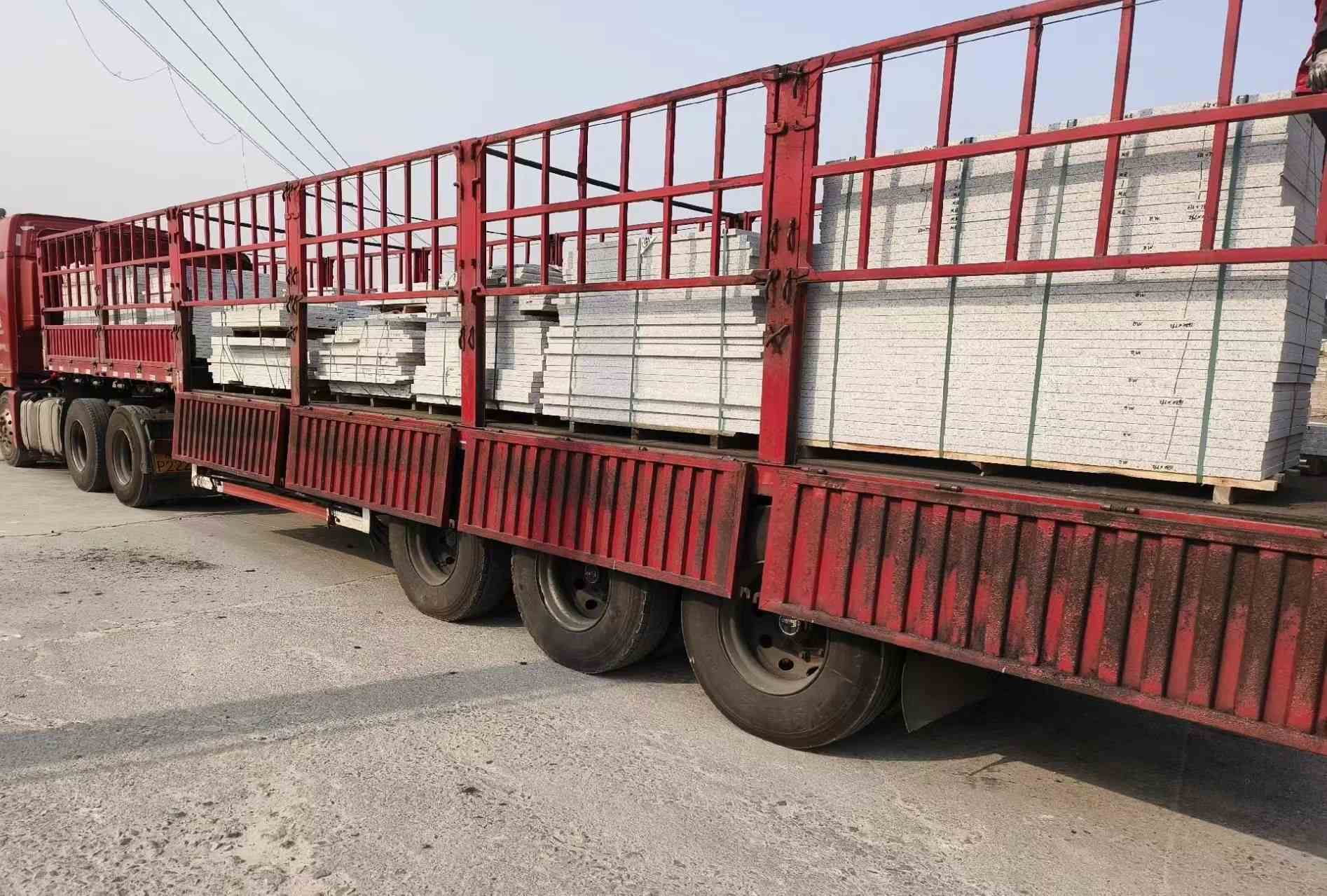 襄阳 白麻荔枝面外墙干挂，工厂装车日常