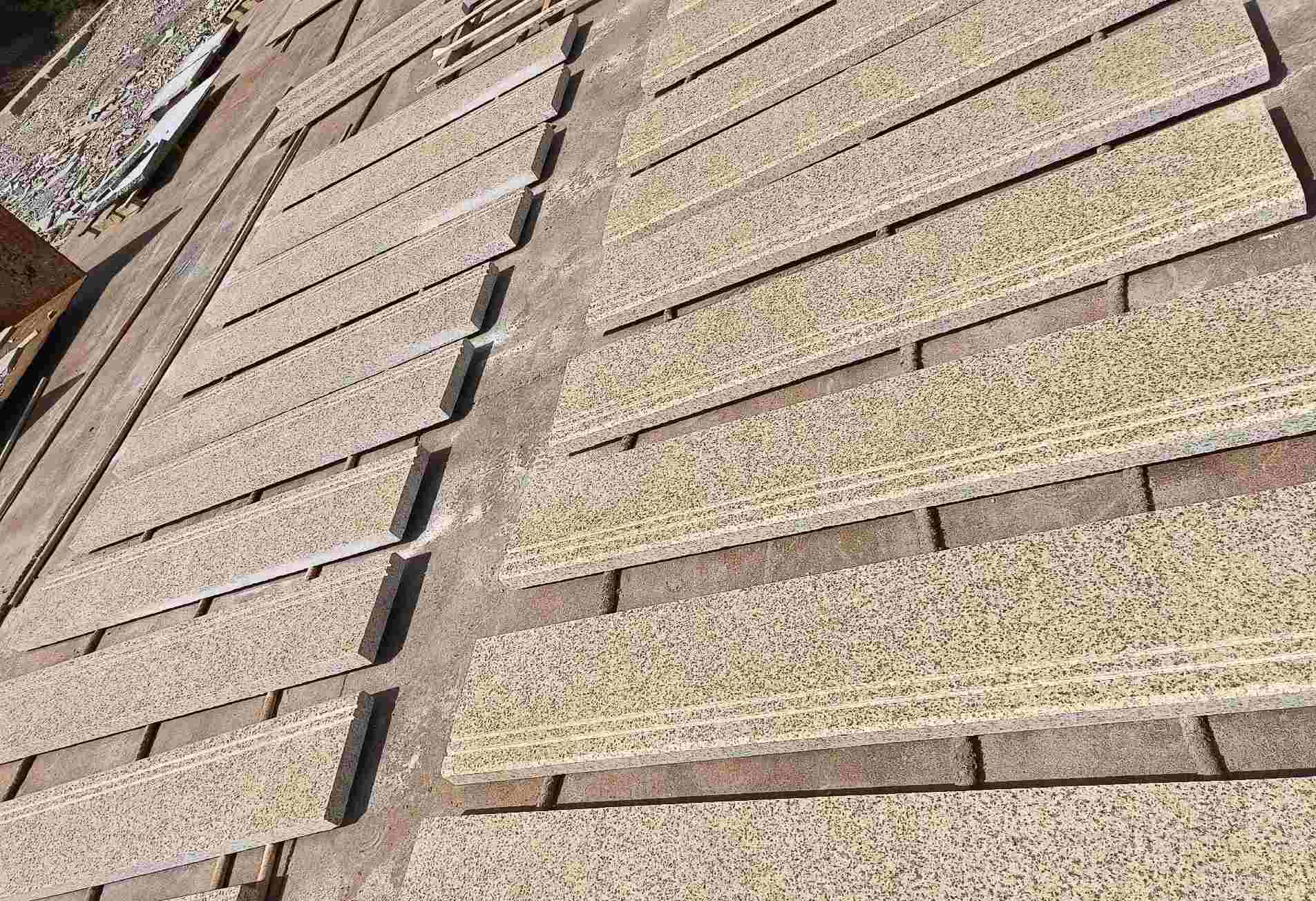 襄阳 黄金麻花岗岩光面楼梯踏步