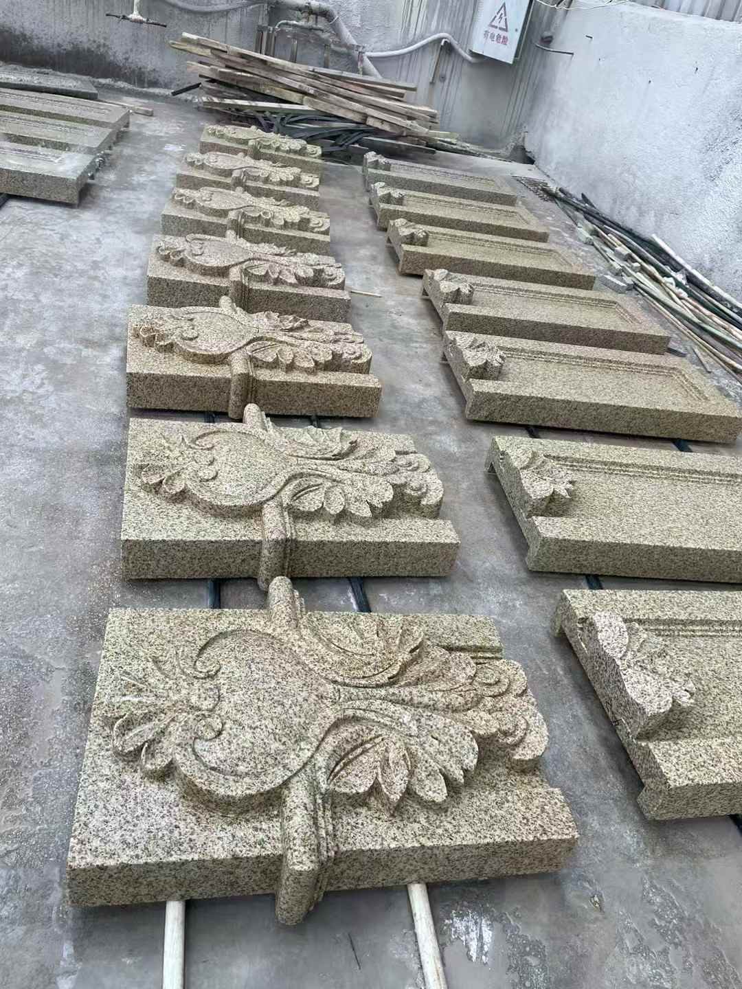 襄阳 黄金麻花岗岩别墅外墙雕刻板