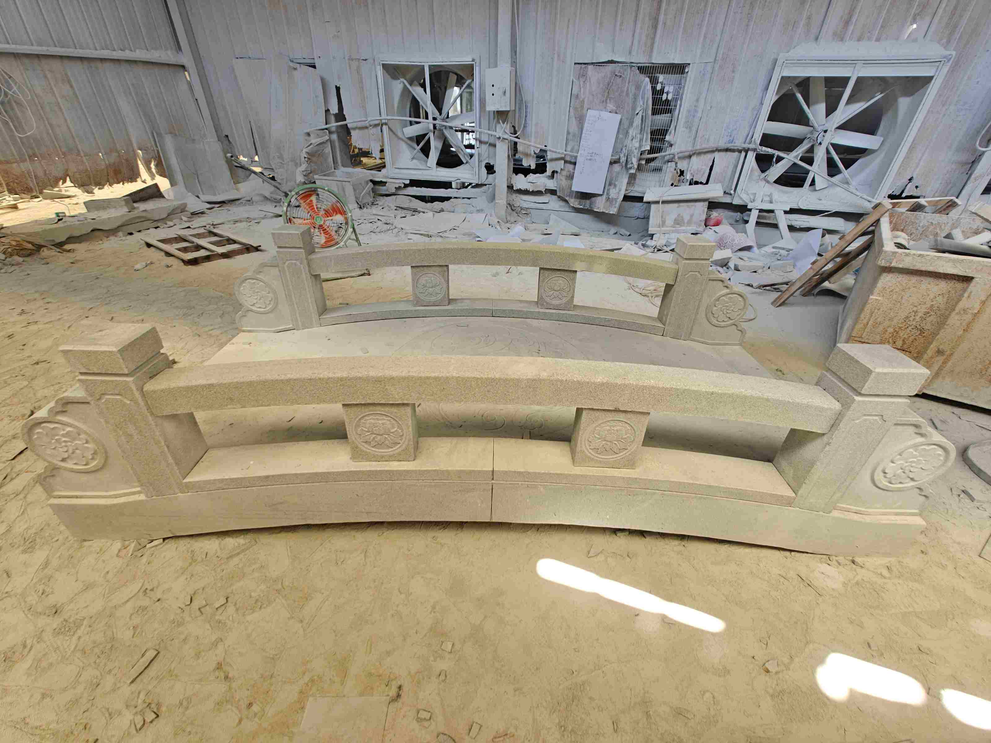 襄阳 芝麻灰花岗岩异形加工-拱桥，石桥