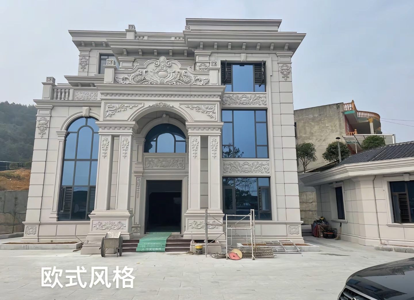 襄阳 白麻花岗岩别墅外墙干挂