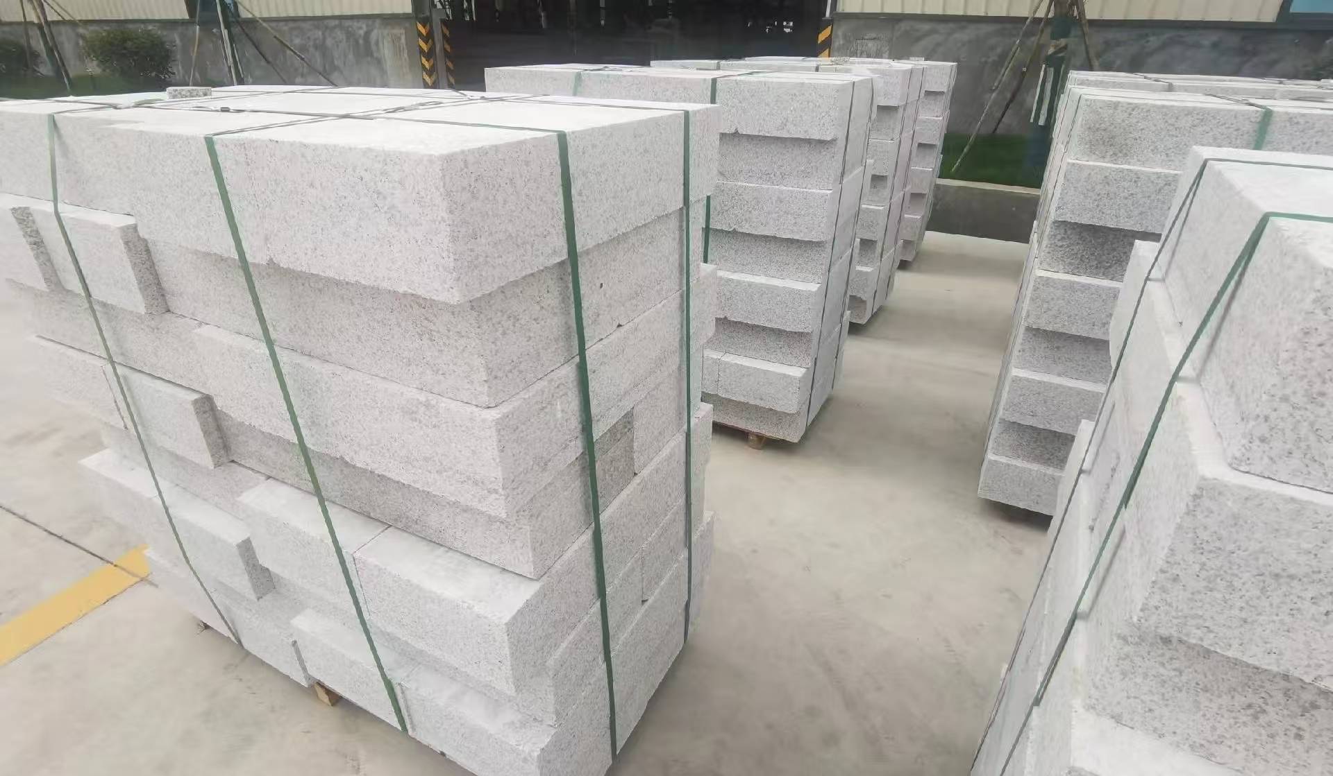 襄阳 白麻花岗岩路沿石，立缘石，平缘石，路牙石，道牙石，马路牙子等